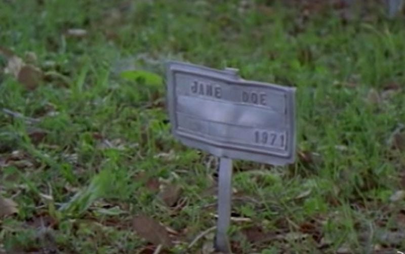 Six months after being found, the body of the woman known as Little Miss Lake Panasoffkee was interred at Oak Grove Cemetery in Wildwood, Florida, with a nondescript metal marker reading: “Jane Doe — 1971.”