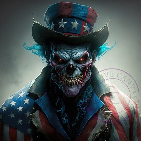 Evil Uncle Sam Digital Print - Etsy