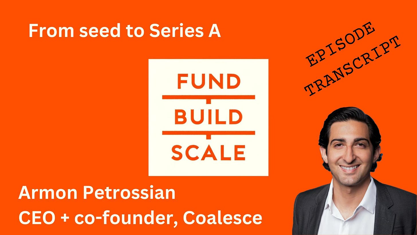 Armon Petrossian, CEO + co-founder, Coalesce