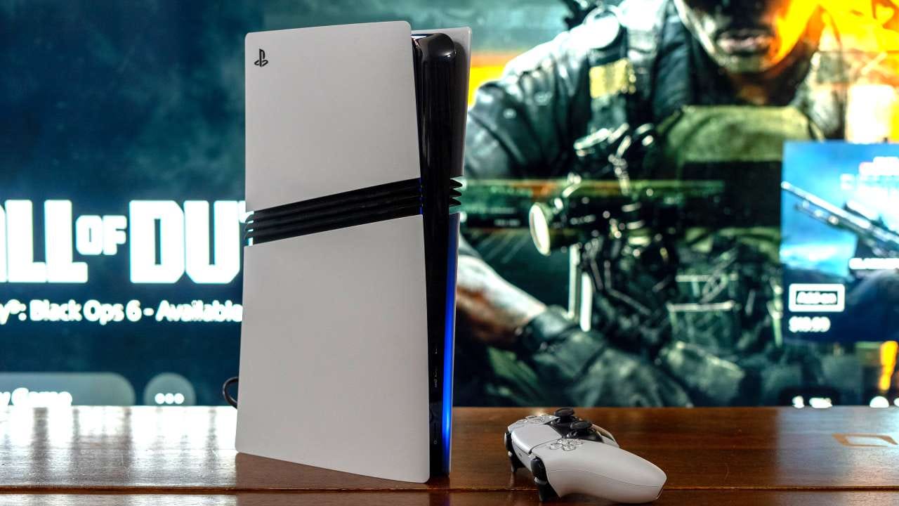 PS5 Pro in front of Call of Duty: Black Ops 6