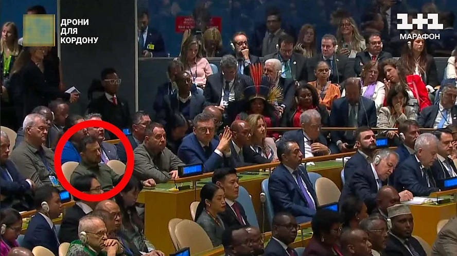 Zelensky kétségbeesett!  Az ukrán média megváltoztatta az ENSZ-közgyűlésen elmondott beszédét, hogy nagyobbnak tűnjön a közönség, amelyben még önmagáról is megfeledkezett - VIDEÓ