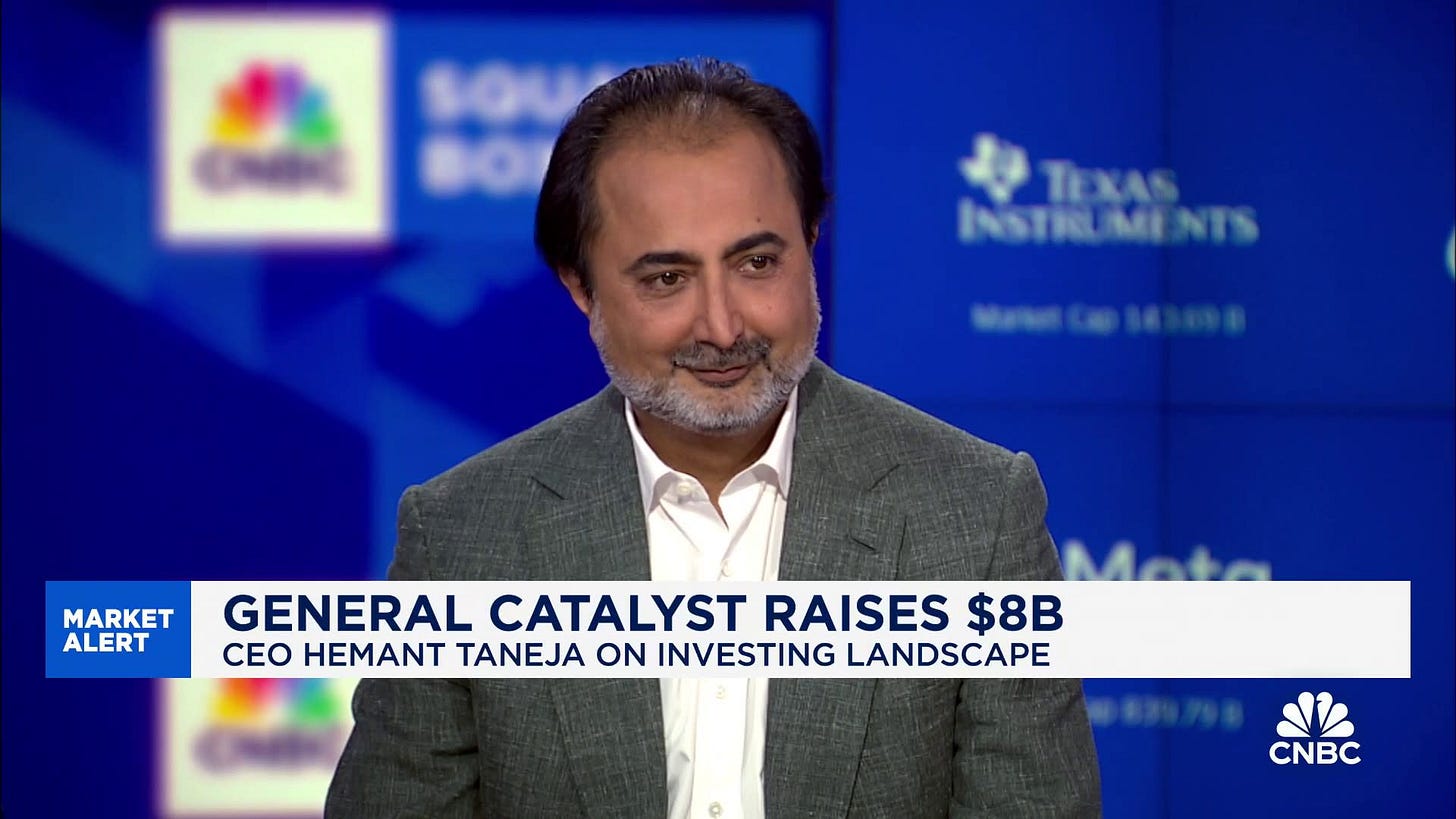 General Catalyst CEO Hemant Taneja on the investing landscape, impact of AI  technology