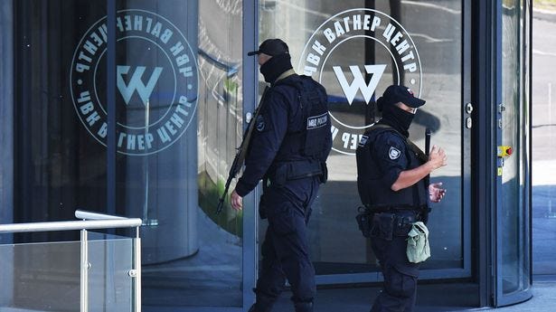 Russia's security service has raided Wagner's HQ in St Petersburg