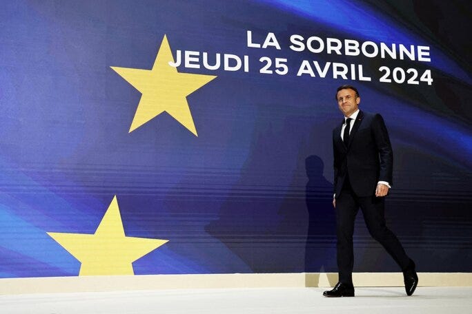 Une fois encore, Emmanuel Macron propose de refonder l'Europe en solitaire  | Mediapart