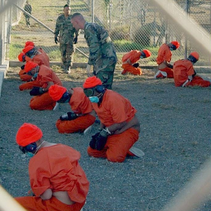 Prisoners in Guantanamo Bay