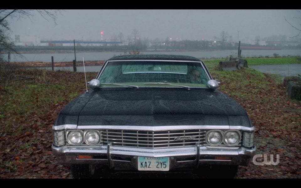 spn lebanon john winchester wakes up in impala baby 2003