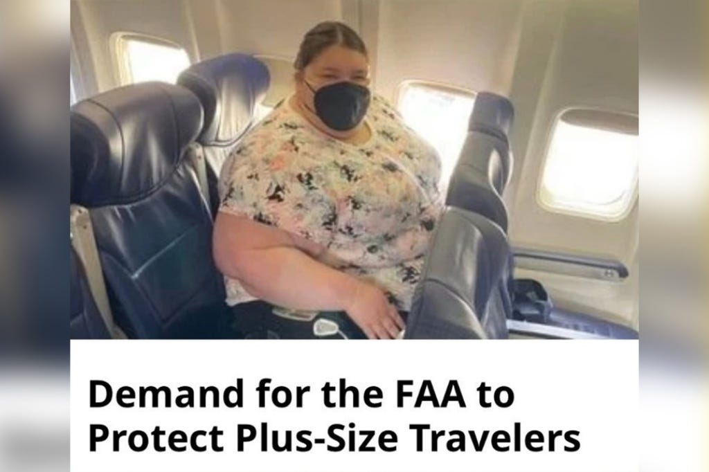 A plus-sized traveler has started an online petition, demanding airlines and the FAA provide better accommodation for larger passegers.