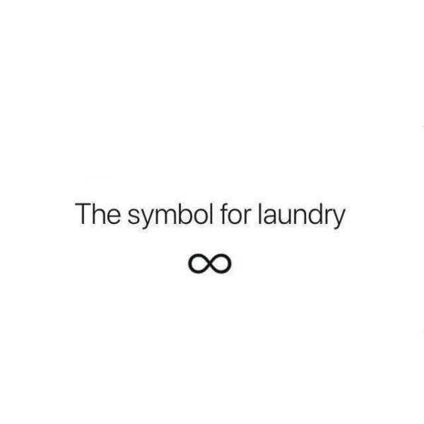 May be an image of laundromat and text that says 'The symbol for laundry'