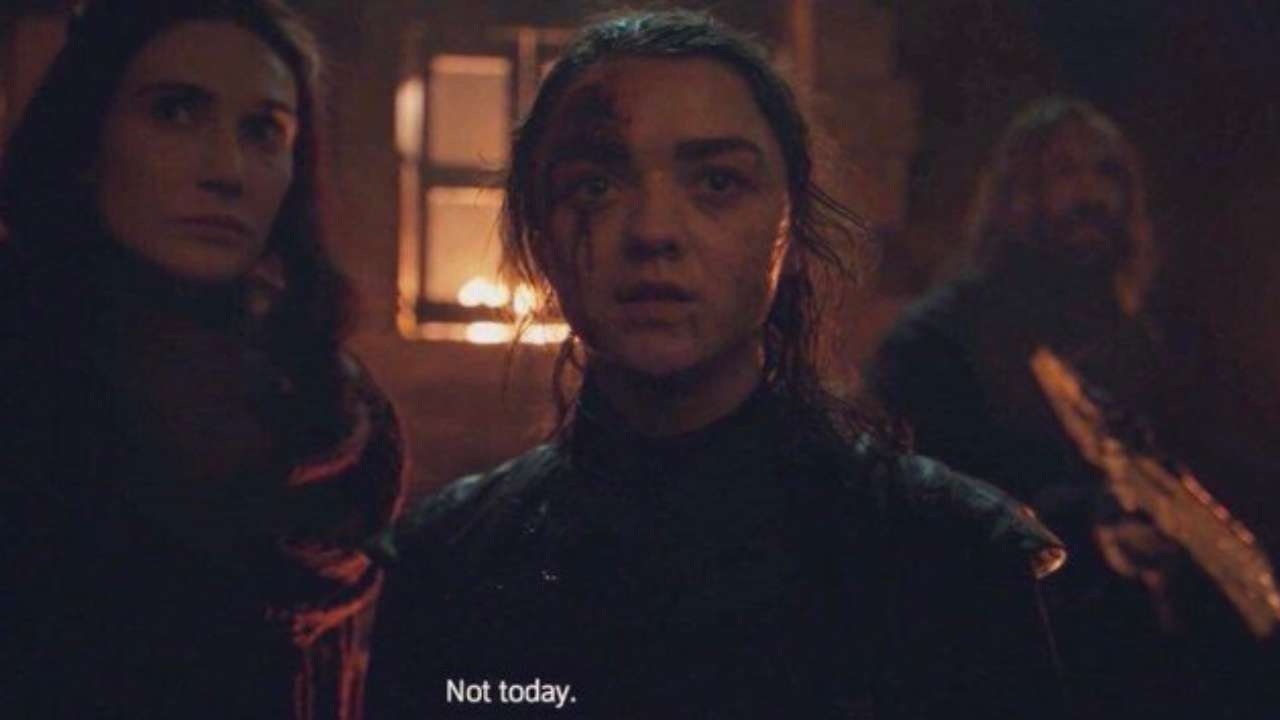 Game Of Thrones': Arya Stark's 'Not Today' phrase has now become breeding  spot for memes, here's proof