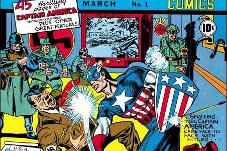 Smashing Thru, Captain America Came Face to Face with Hitler”: American  Comics and World War II History