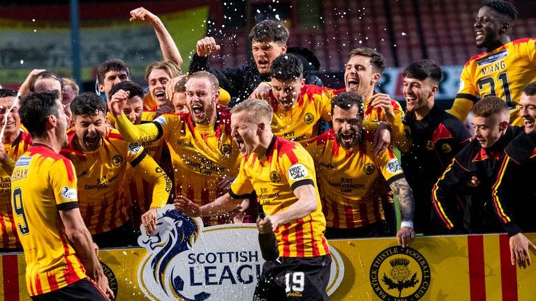 Partick Thistle promoted to Scottish Championship at first attempt |  Football News | Sky Sports