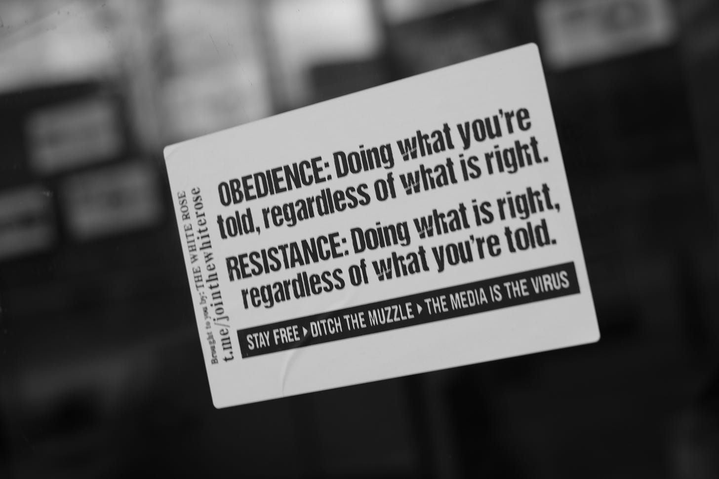 Obedience is doing what you're told regardless of what is right