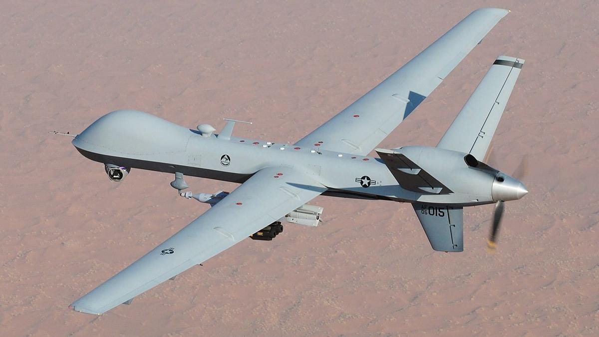 EEUU dice que un caza ruso ha chocado contra un dron estadounidense sobre  el mar Negro