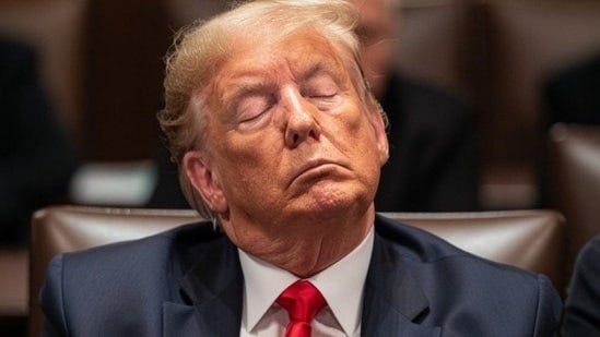 The reporters present in the court spotted Trump facing trouble to keep his eyes open. He was even noticed falling asleep at one point.(X)