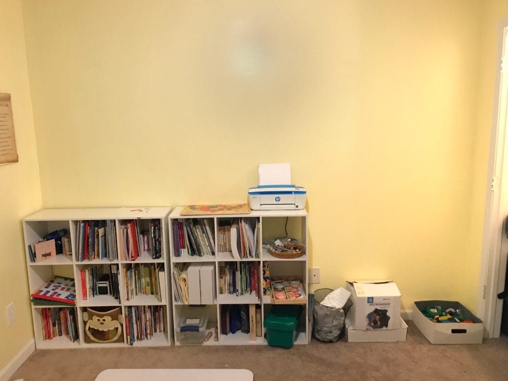 How to create a homeschool room for active learners. Distraction free learning for ADHD, dyslexia, and sensory processing disorder. 