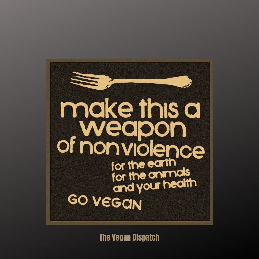 Some vegans consider forks as symbolic weapons against animal cruelty, representing their choice to abstain from consuming animal products and advocating for a plant-based lifestyle promoting compassion and sustainability.