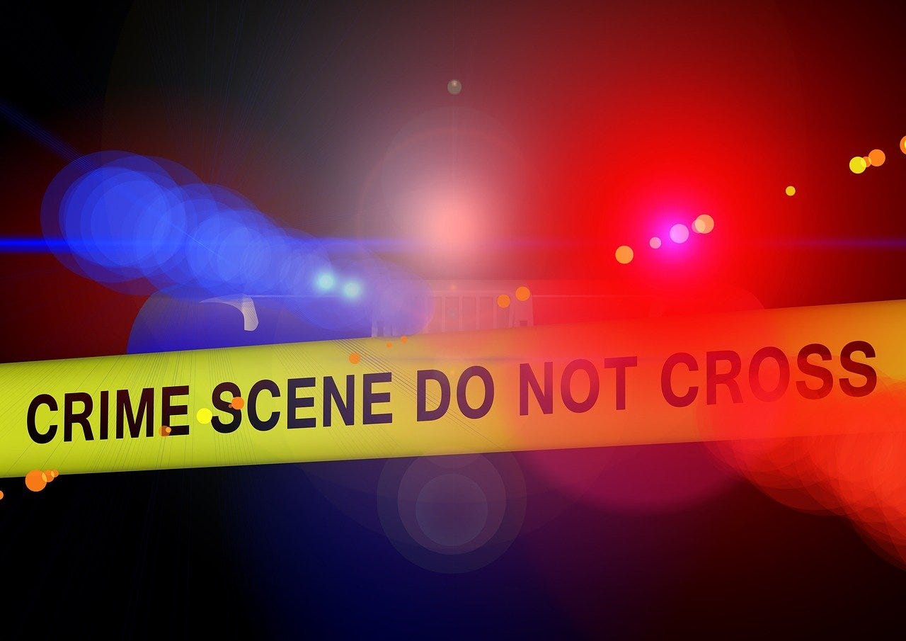 Free police crime scene blue light illustration