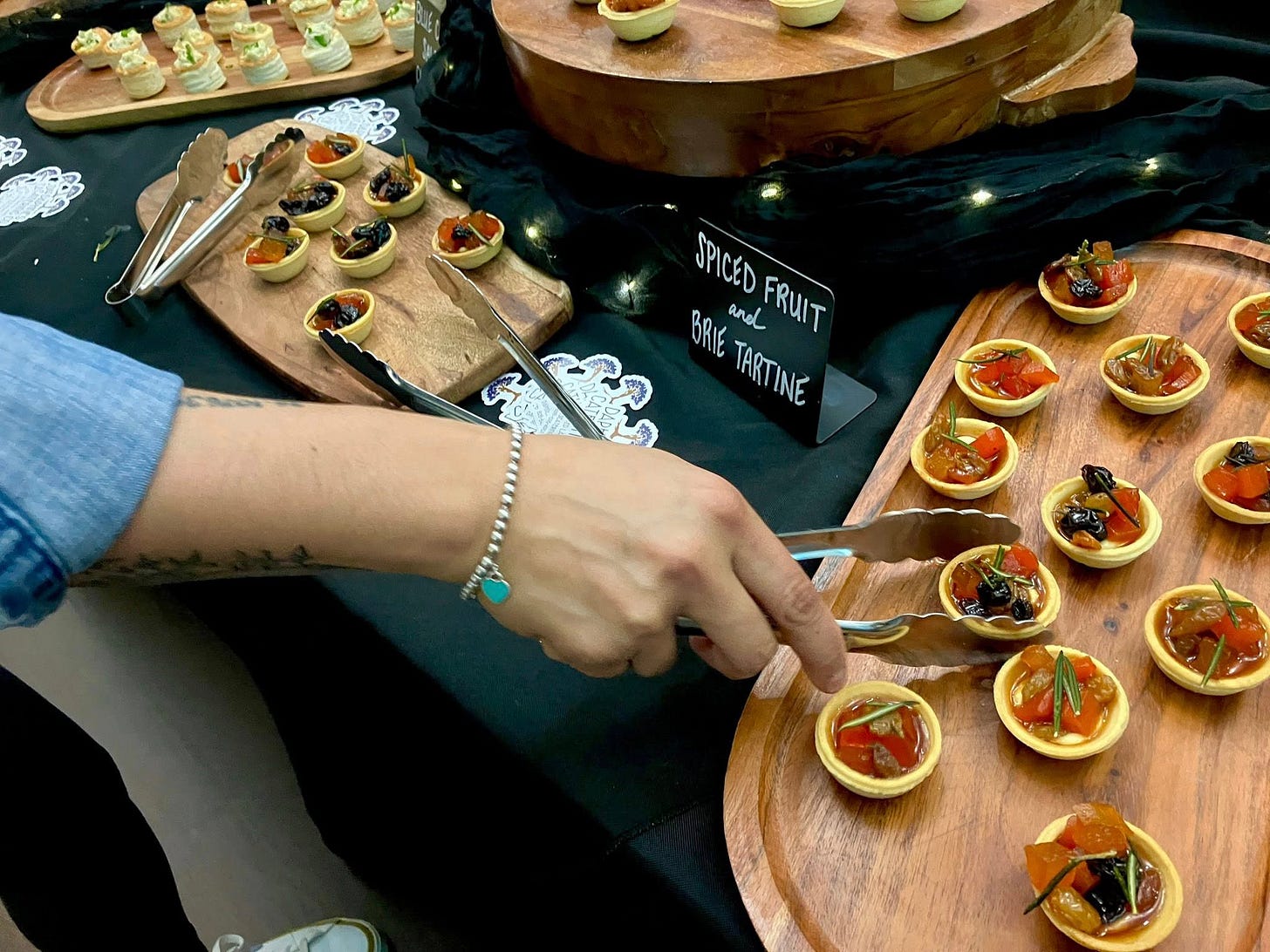 May be an image of text that says 'SPICED BRIETARTINE SPICEDFRUIT SREOFRAT FRUIT FRUIT BRIE BIETATINE and TARTINE'