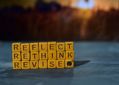Word on blocks: reflect, rethink, revise