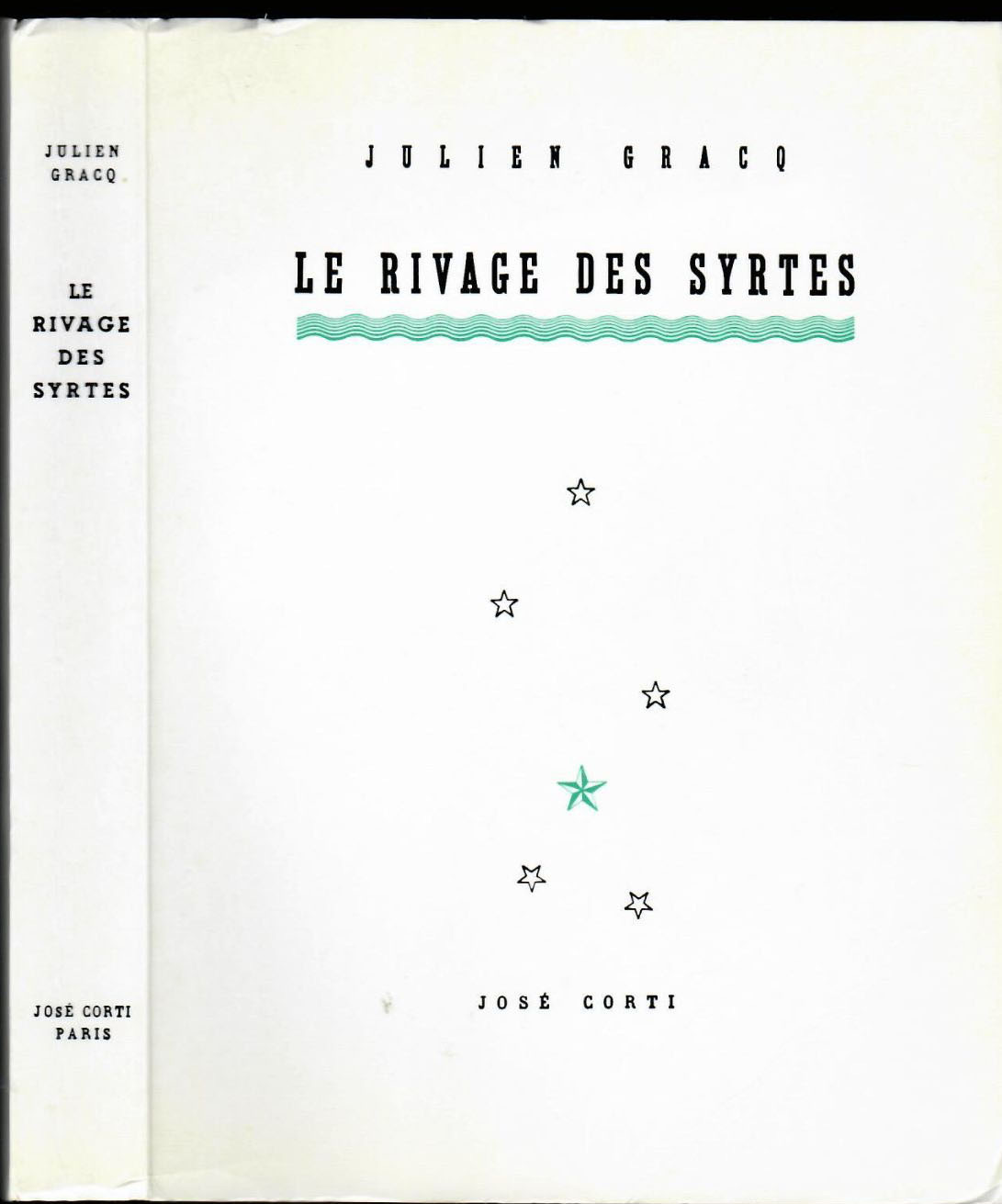 Page de garde de l'ouvrage Le rivage des Syrtes de Julien Gracq