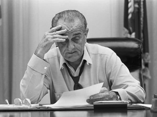 Opinion | Why Lyndon Johnson Dropped Out - The New York Times