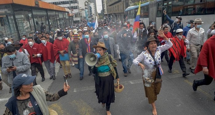 Ecuador: Masiva movilización del pueblo trabajador e indígena – Uit-Ci