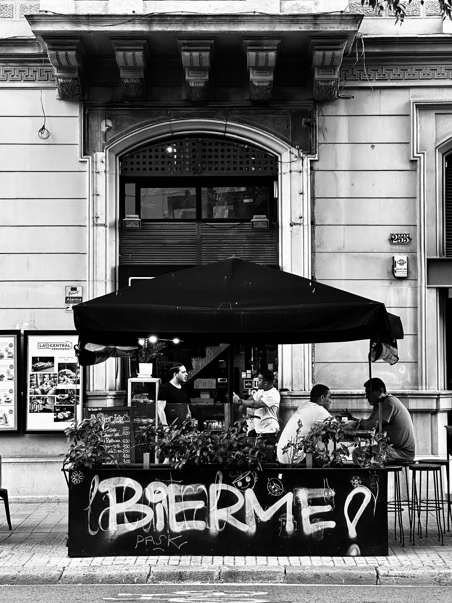 Monochrome photography from Barcelona in Spain