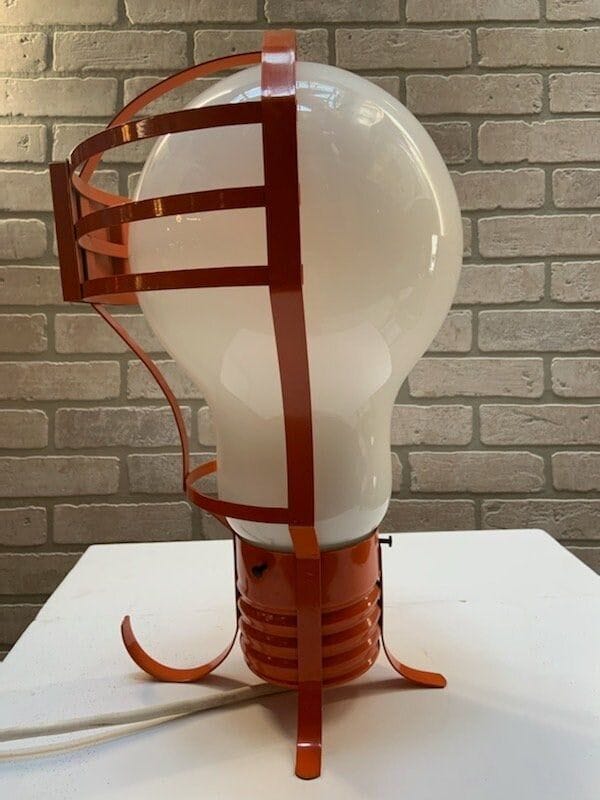 Mid Century Modern Mod Oversized Pop Art Bulb Table Lamp