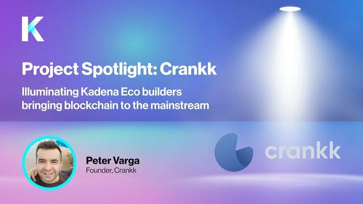 Crankk is the latest project featured by Kadena Eco