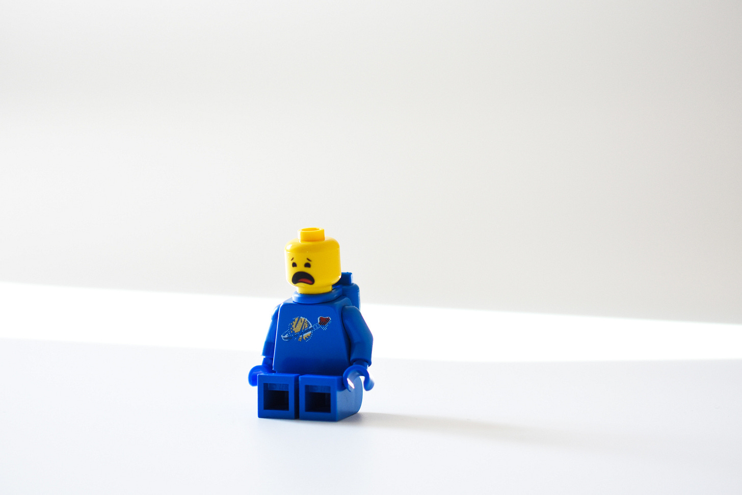 Sad lego figurine