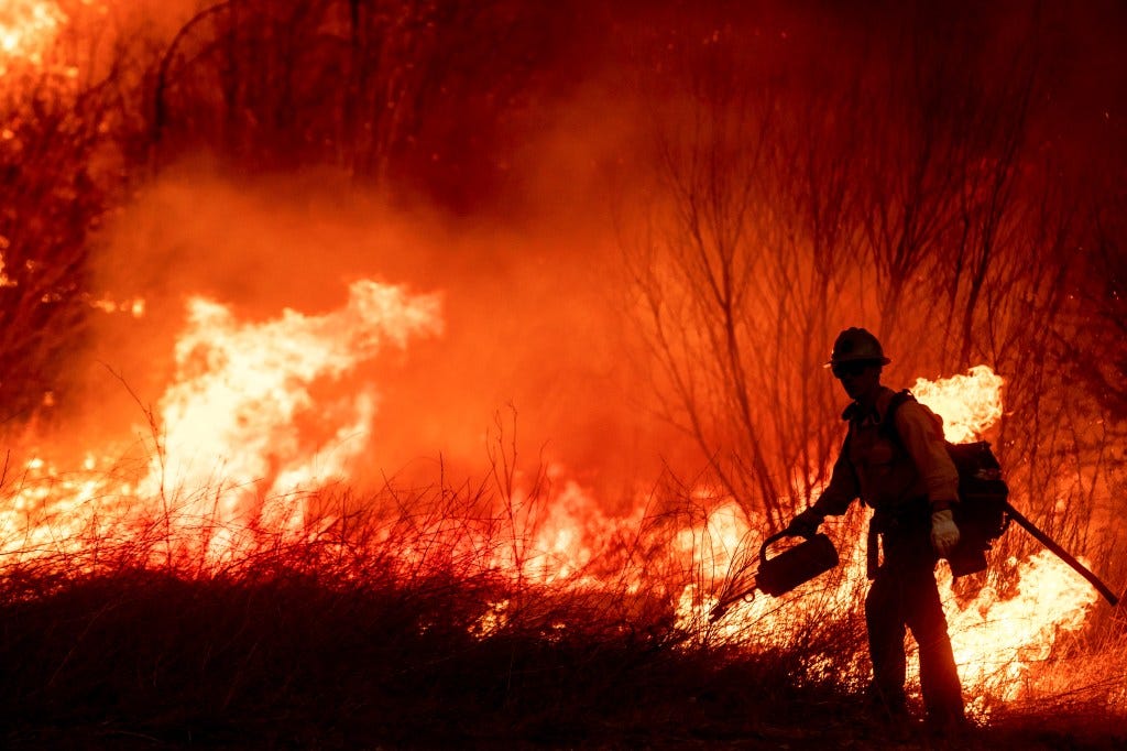 The Los Angeles Fire Department initially issued mandatory evacuation orders for the area known as Hidden Hills, but downgraded that to mere warnings, according to the outlet.