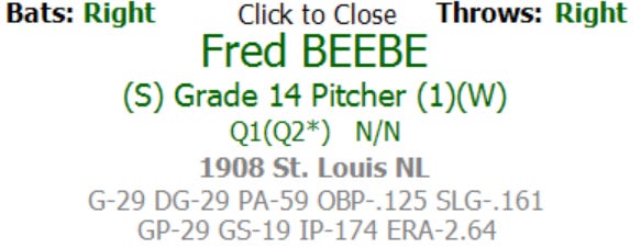 1908 Skeetersoft NPIII Fred Beebe Grade