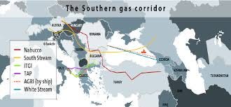 The Southern gas corridor (Source: Euractiv.com) The EU's objectives... |  Download Scientific Diagram