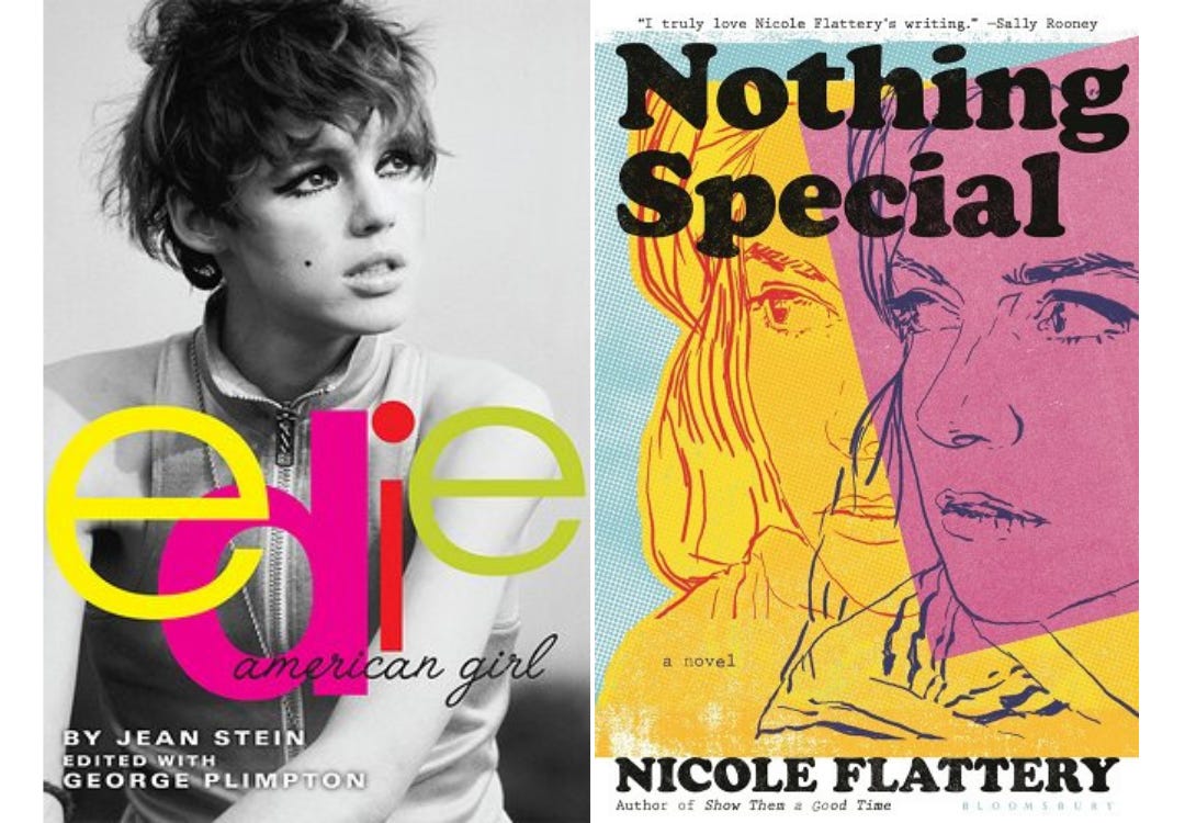 Book covers for Edie: An American Girl by Nicole Flattery and Nothing Special by Jean Stein