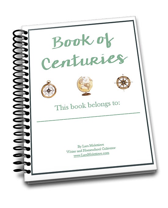 My Timeline Notebook of Centuries 