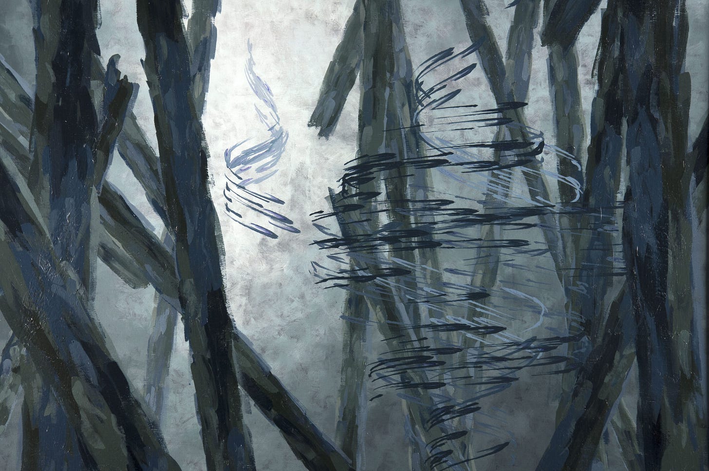 Swirling Timbers of Chaos by Painting Robot & Paul Kirby | The Fusioneer