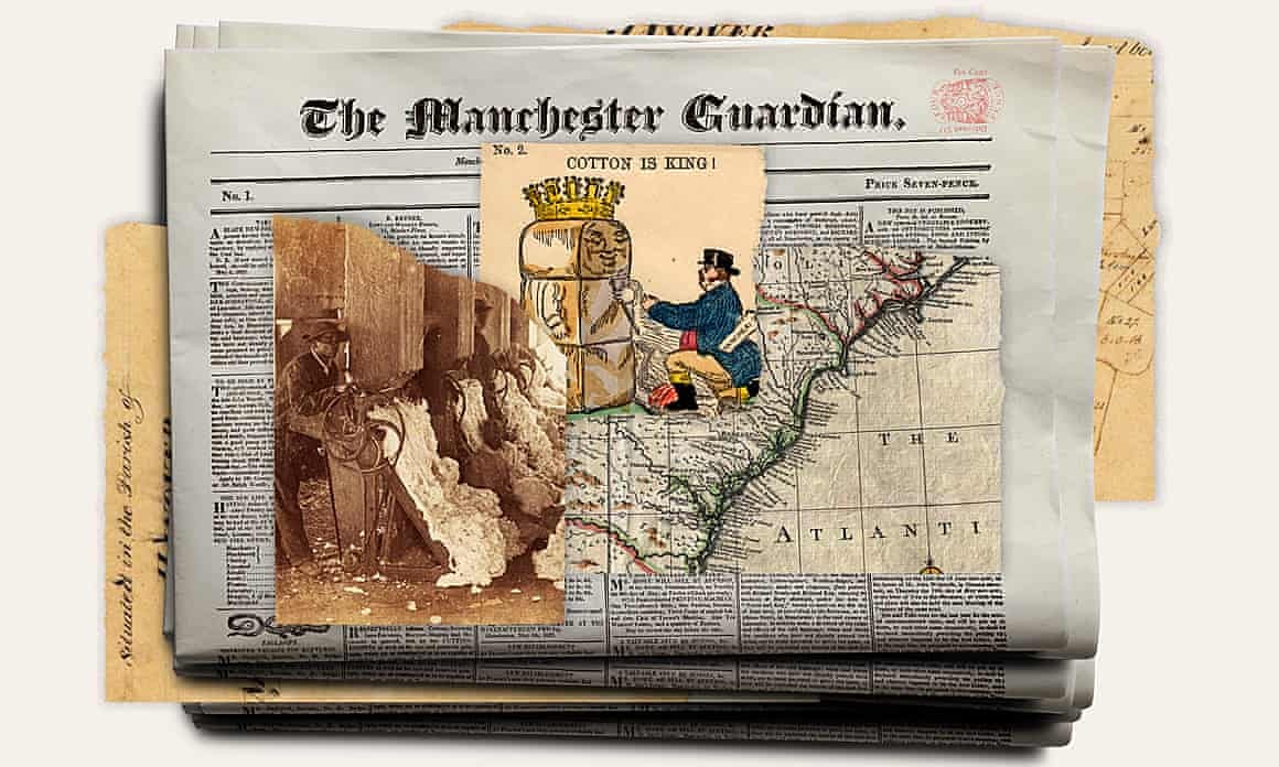 The Manchester Guardian, whose founder is investigated in the Cotton Capital podcast. St rcried iri bhoe Pk of g - W AR The Wamimgm' Guardian, COTTOY 13 KING Al 