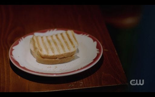 Toasted sandwich Dean Winchester ate from Mrs Butters