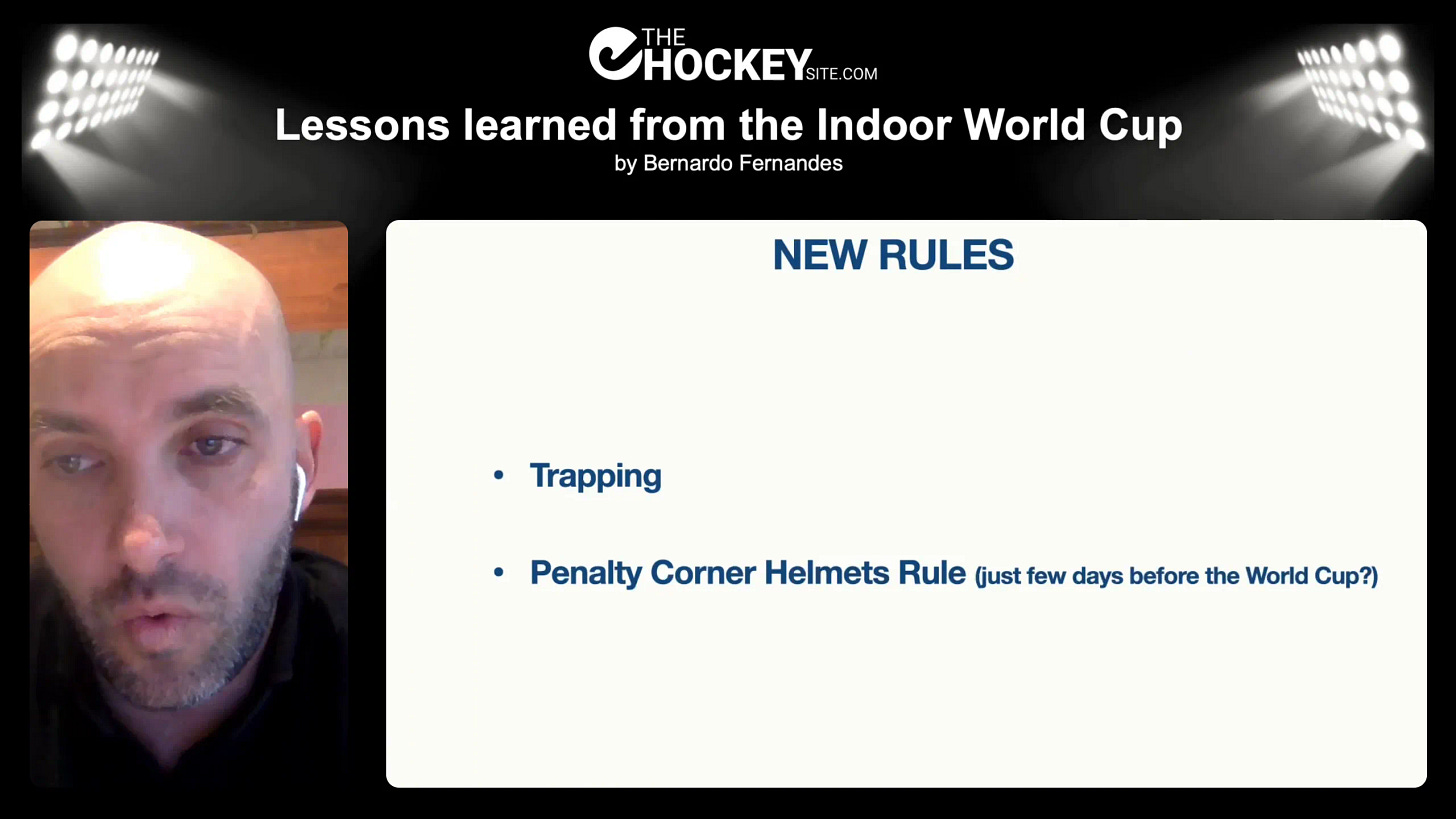 Explanation of the new trapping rule in indoor hockey