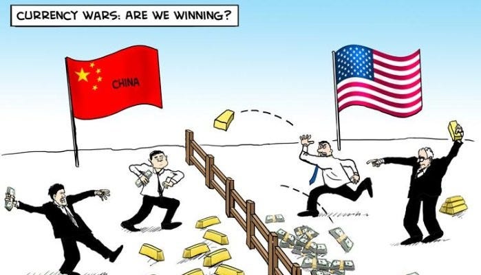 Give way to the war “Currency war”