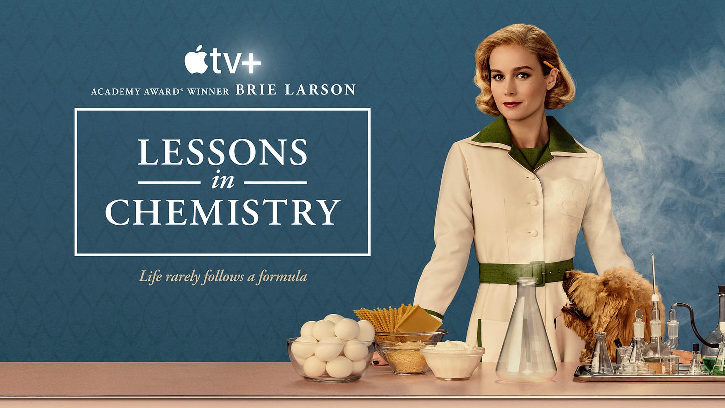 Apple TV+ unveils trailer for “Lessons in Chemistry,” new limited series  starring and executive produced by Brie Larson - Apple TV+ Press