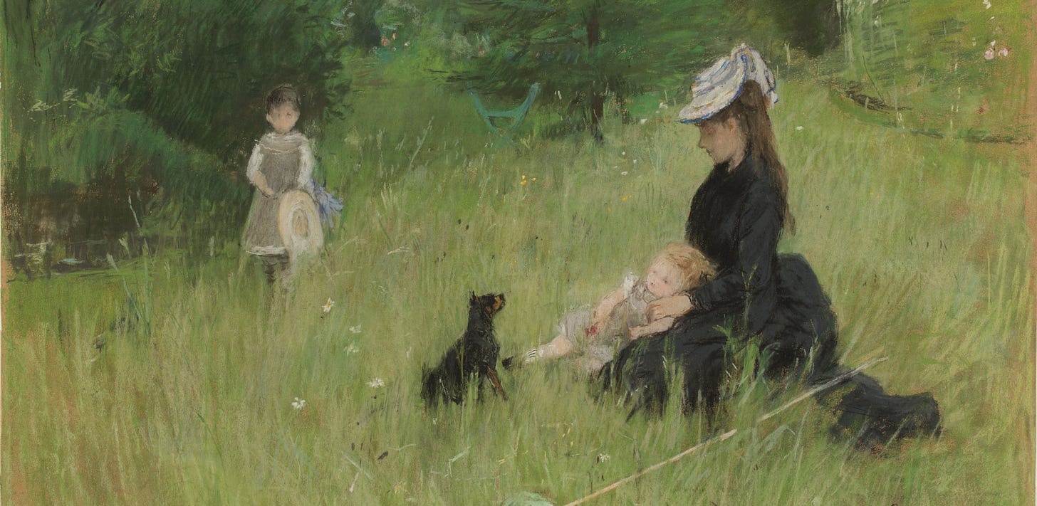 En un parque - Berthe Morisot
