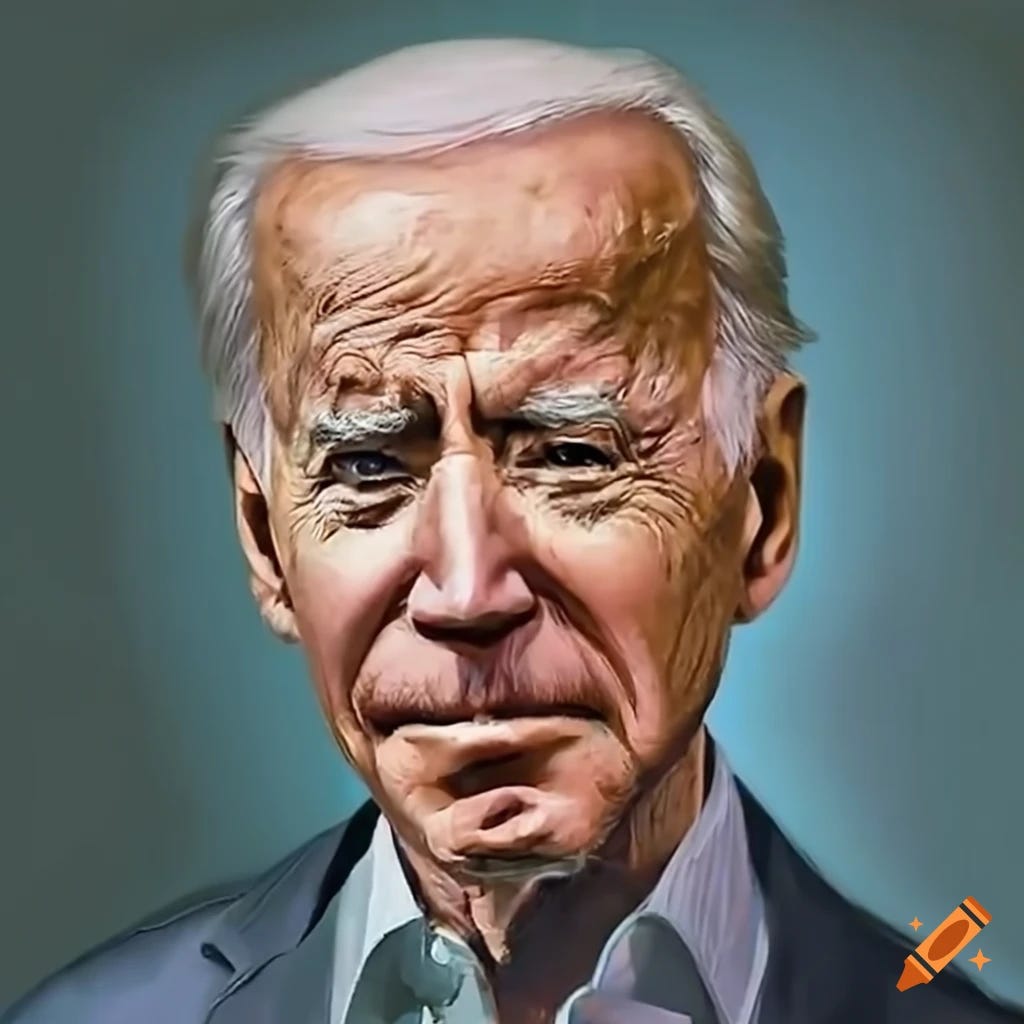 image of Joe Biden as an older man