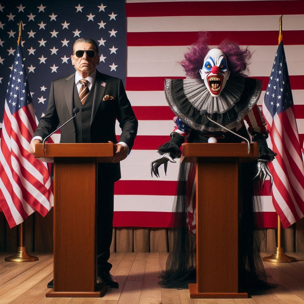 Intra-elite competition: the Godfather vs a psychopathic transgender clown. Who will manage the mafia cabal that owns the cultural institutions and government?