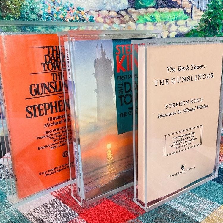 Plastic slipcases for rare Stephen King paperbacks, from True1stBooks.