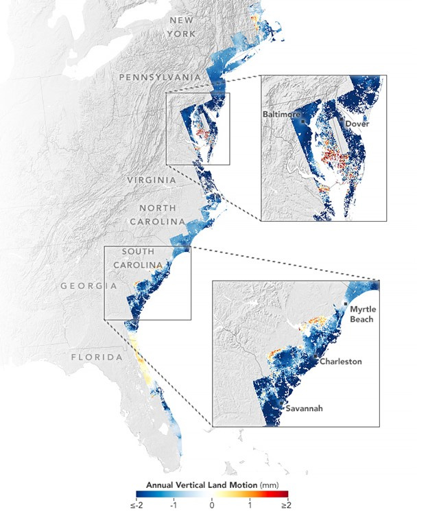 America’s sinking east coast - by David Redfern