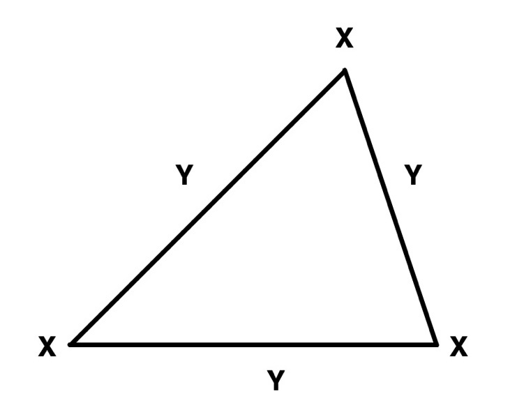 A triangle with black lines and letters

Description automatically generated