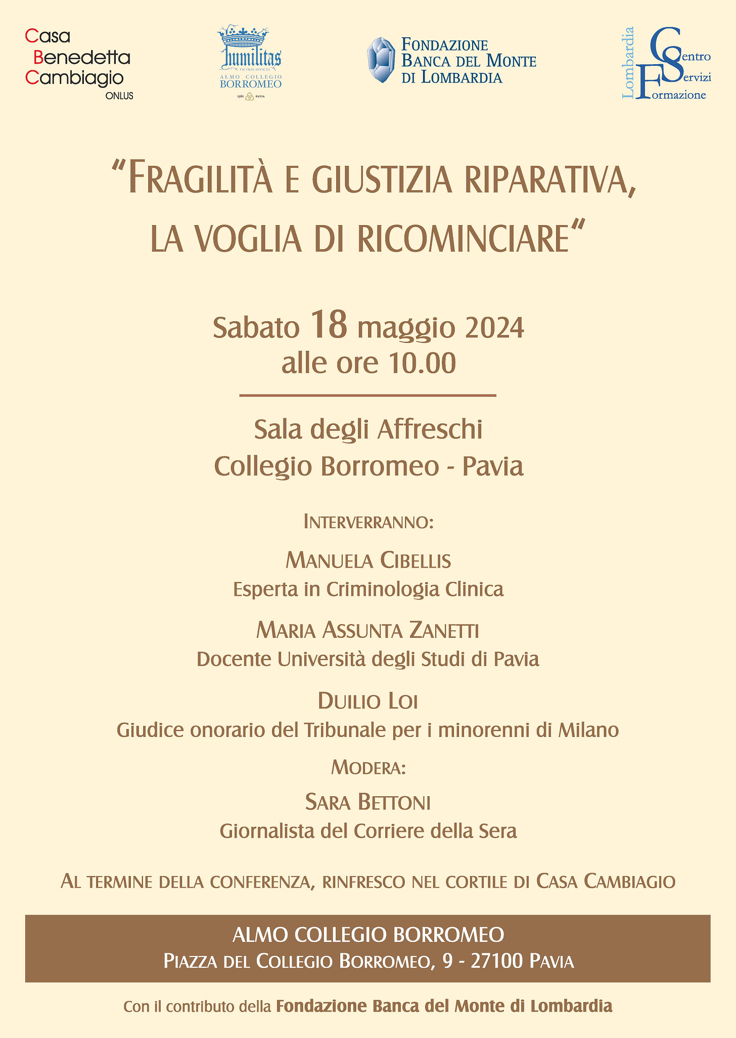 Convegno giustizia riparativa