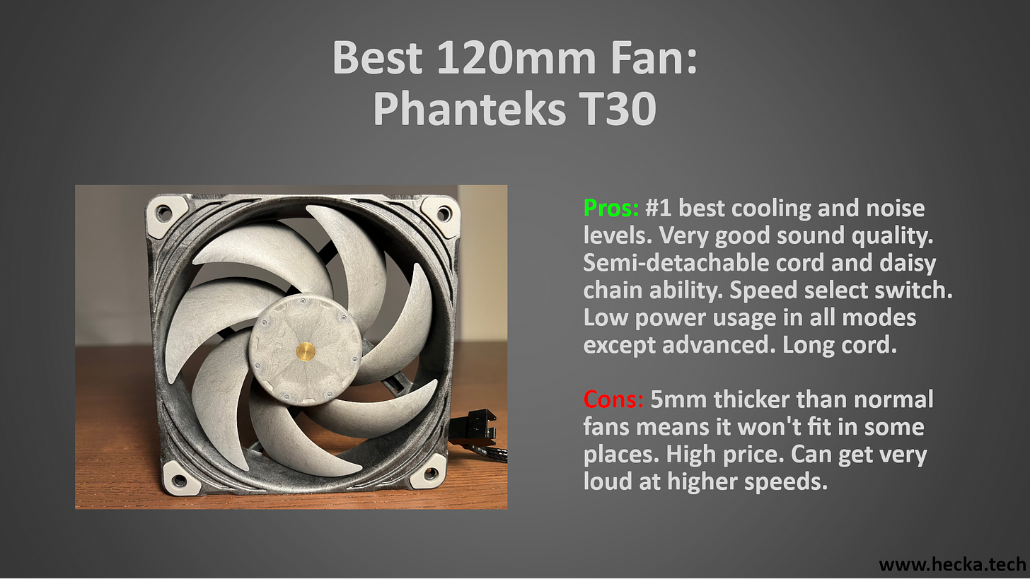 Best 120mm Fan: Phanteks T30