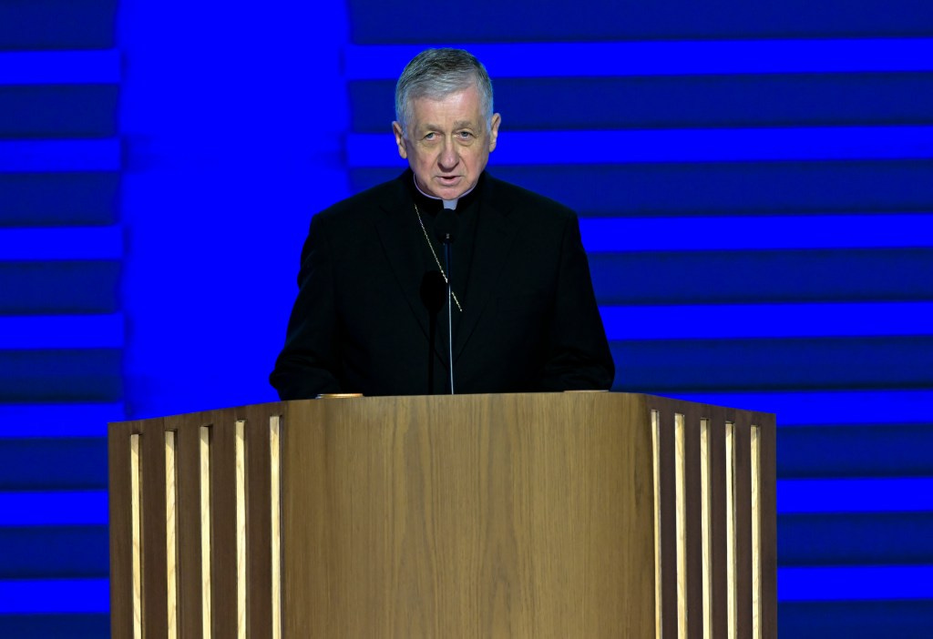 Cardinal Blase Joseph Cupich delivered an invocation at the DNC — despite the abortion trucks stationed outside the arena.